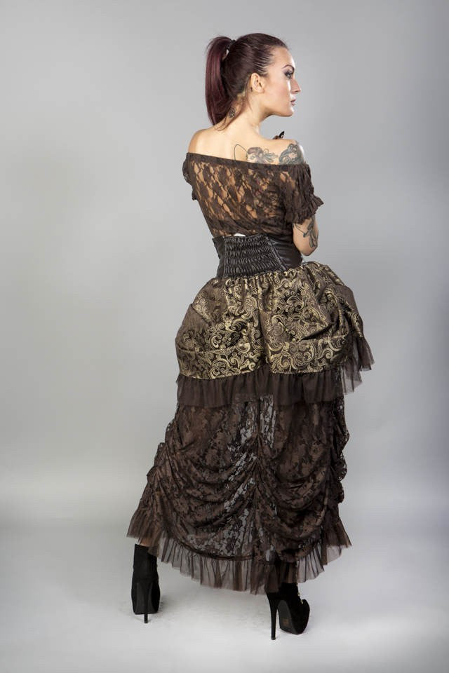 Gypsy Top Spitze braun