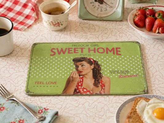 Retro Küchenbrettchen Sweet Home