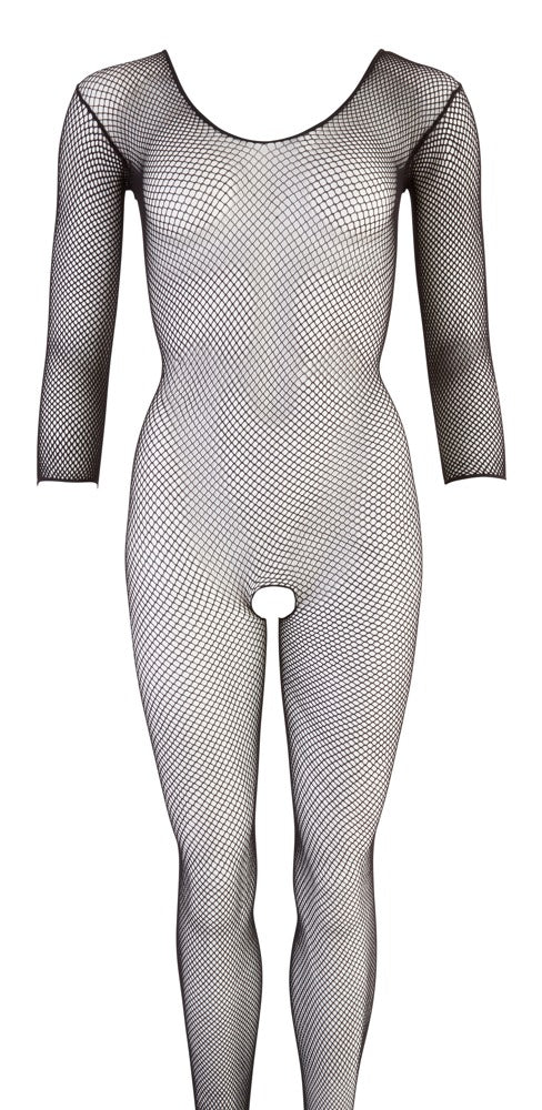 Fischnetz-Catsuit langarm