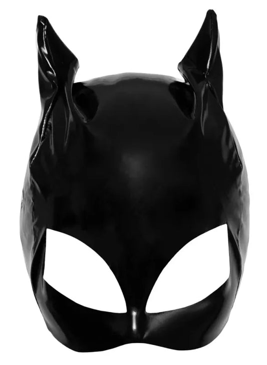 Black Cat Katzenmaske aus Lack