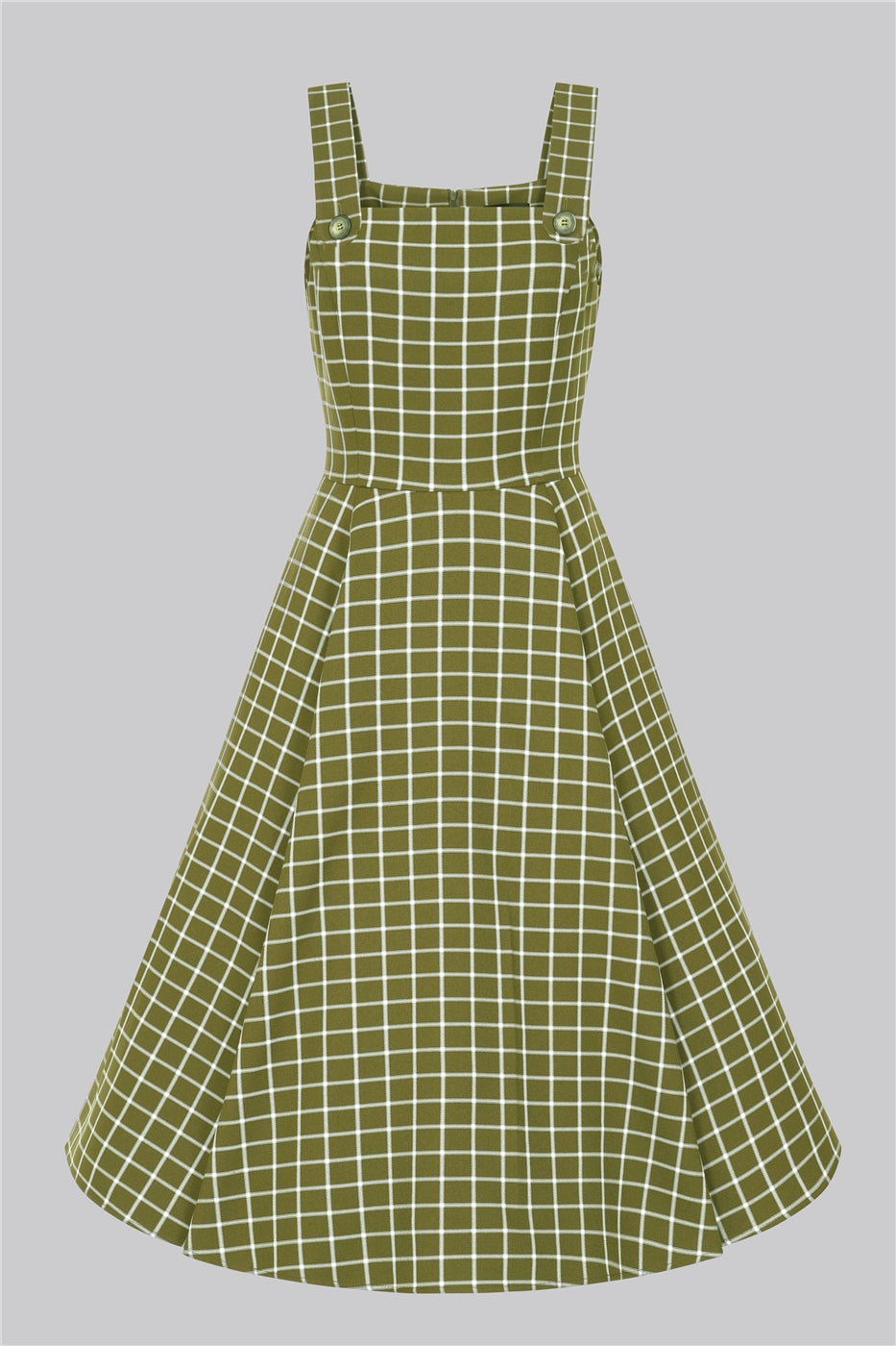 Eloise Acres Kleid grün-kariert