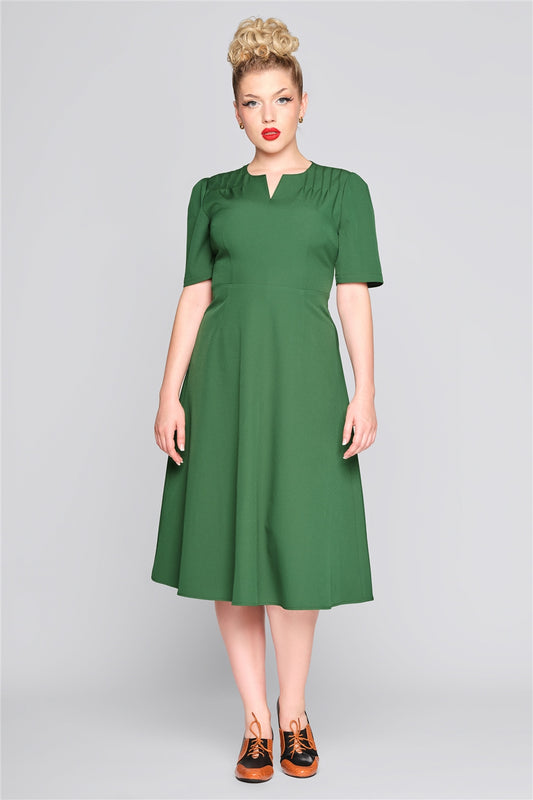 Arya Vintage Kleid grün