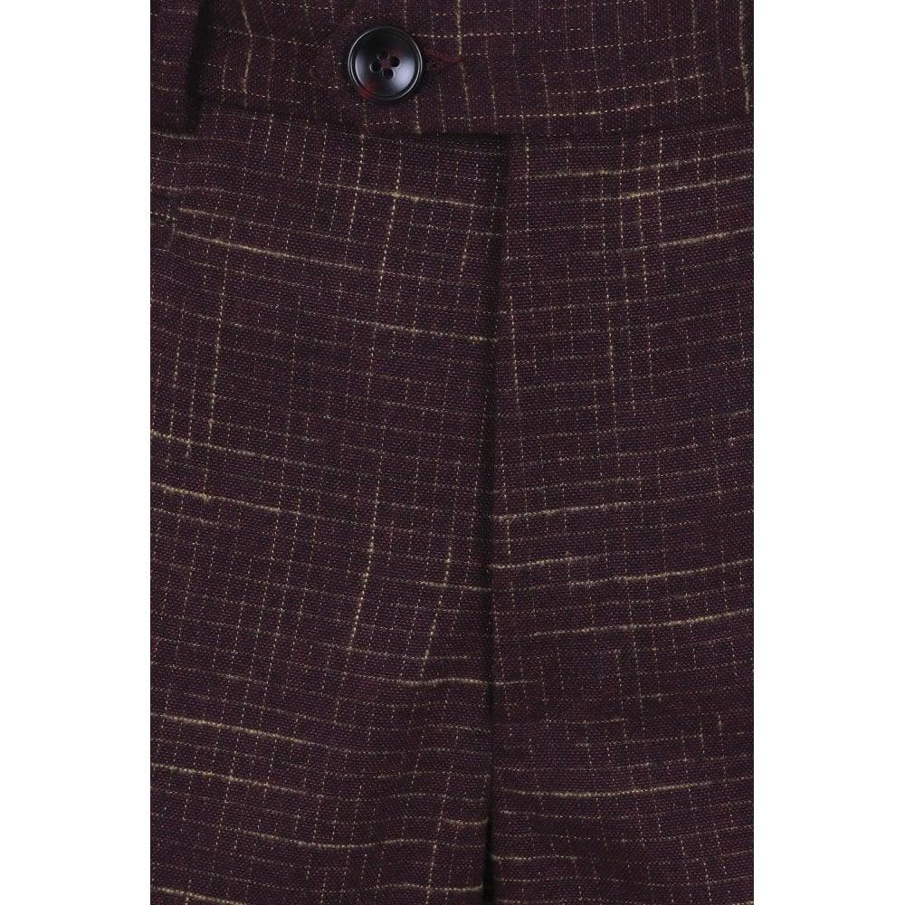 Bobby Crosshatch 40s Hose burgundy