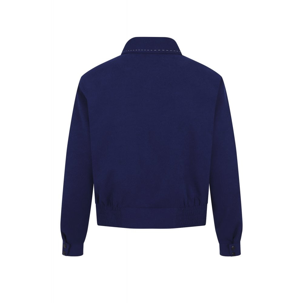 Morgan 1950er Jacket in burgundy und navy