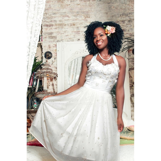 Vintage Occasion Wedding-Korsagen-Top ivory