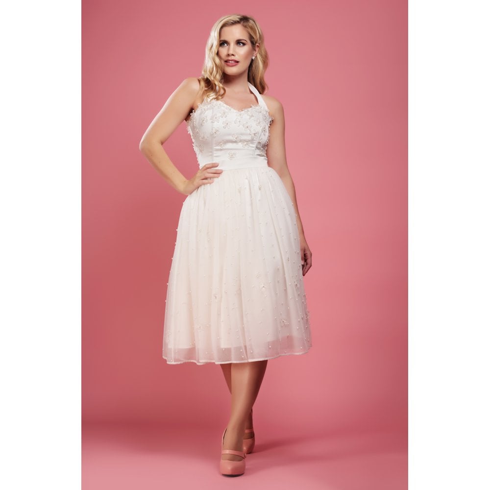 Vintage Occasion Wedding-Korsagen-Top ivory