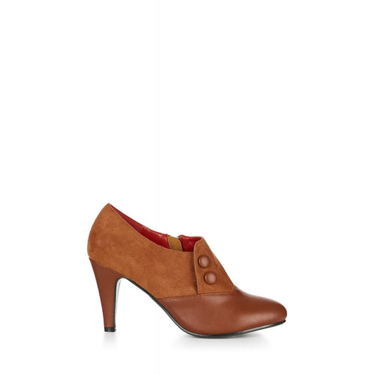 Maria Vintage Booties in braun