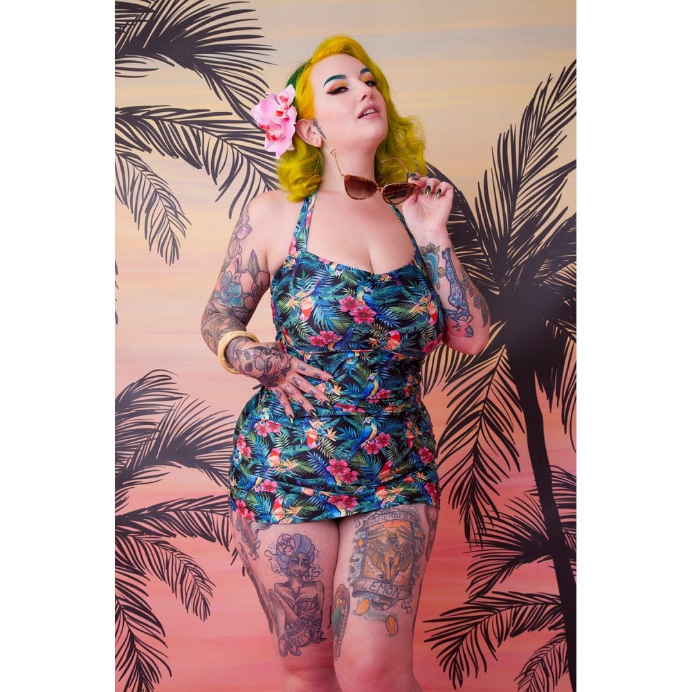 Jungle Retro Badeanzug