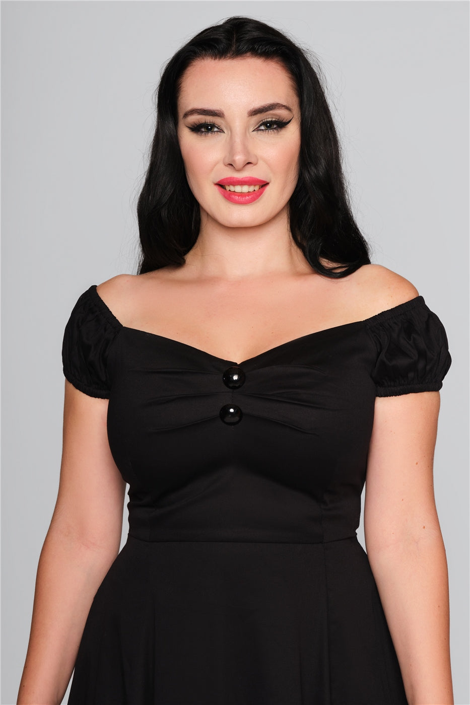Dolores Classic Kleid in schwarz
