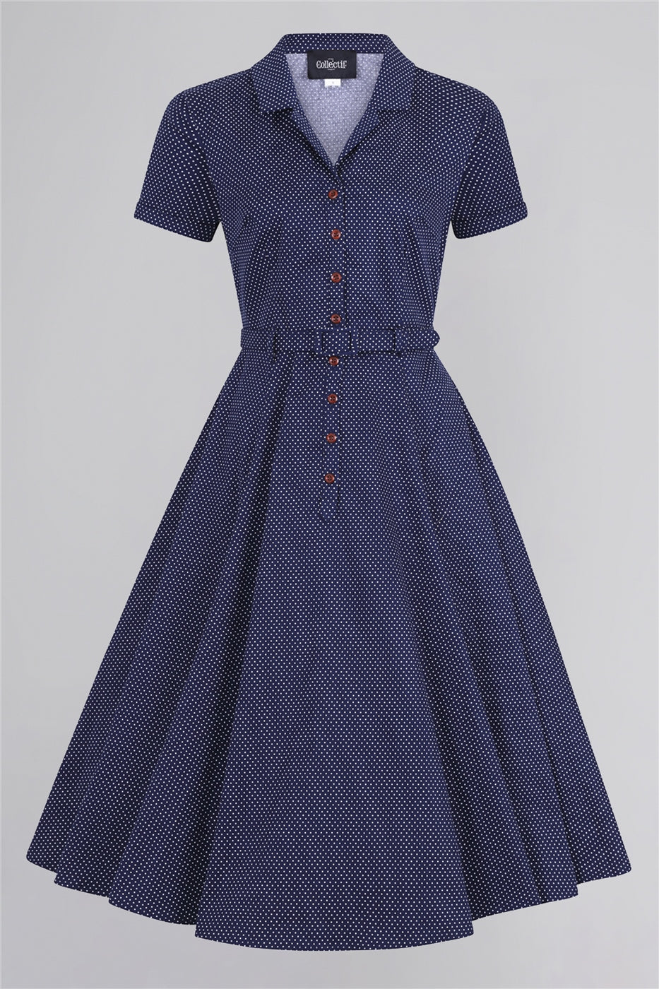 Mini Polka Caterina Kleid navy