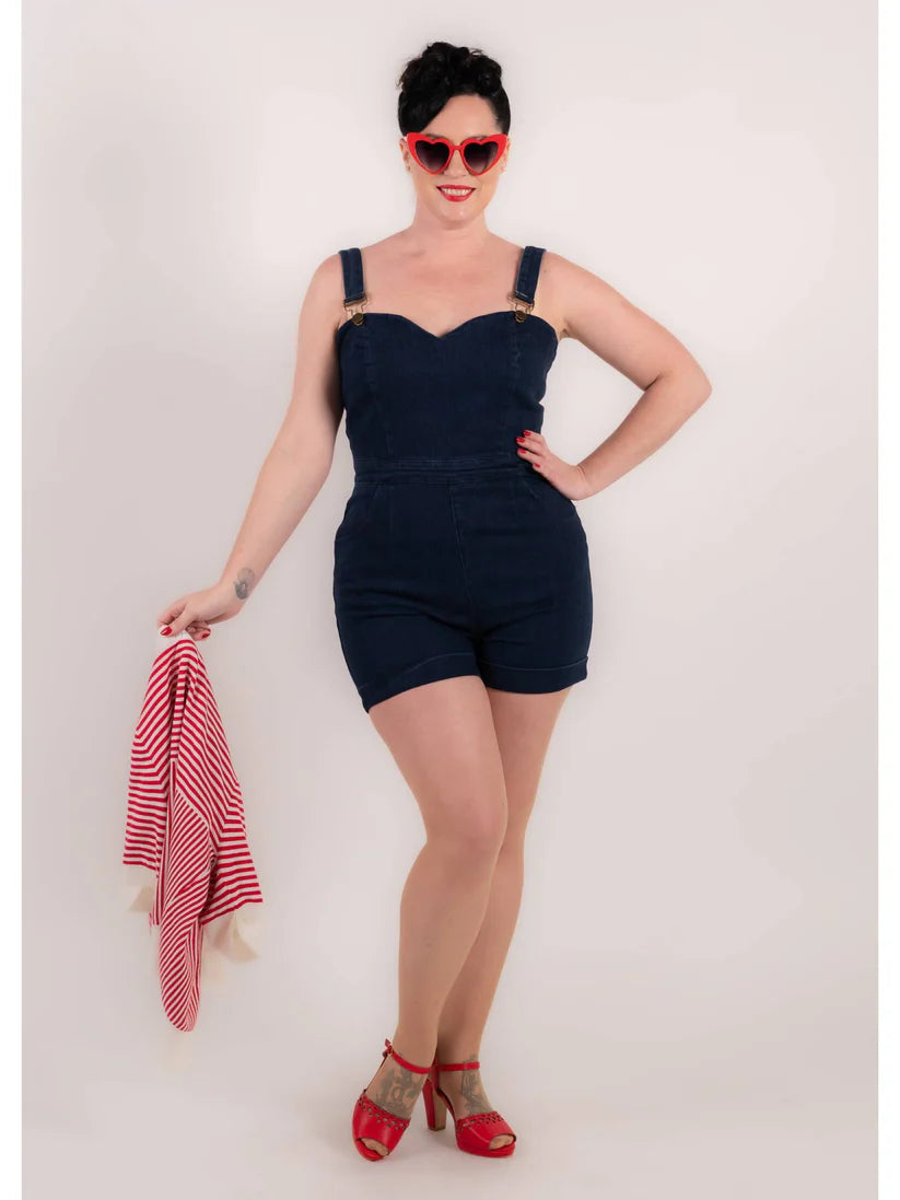Willow Playsuit Denim schwarz
