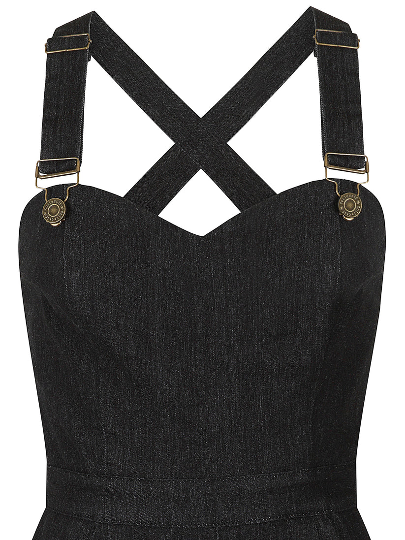 Willow Playsuit Denim schwarz