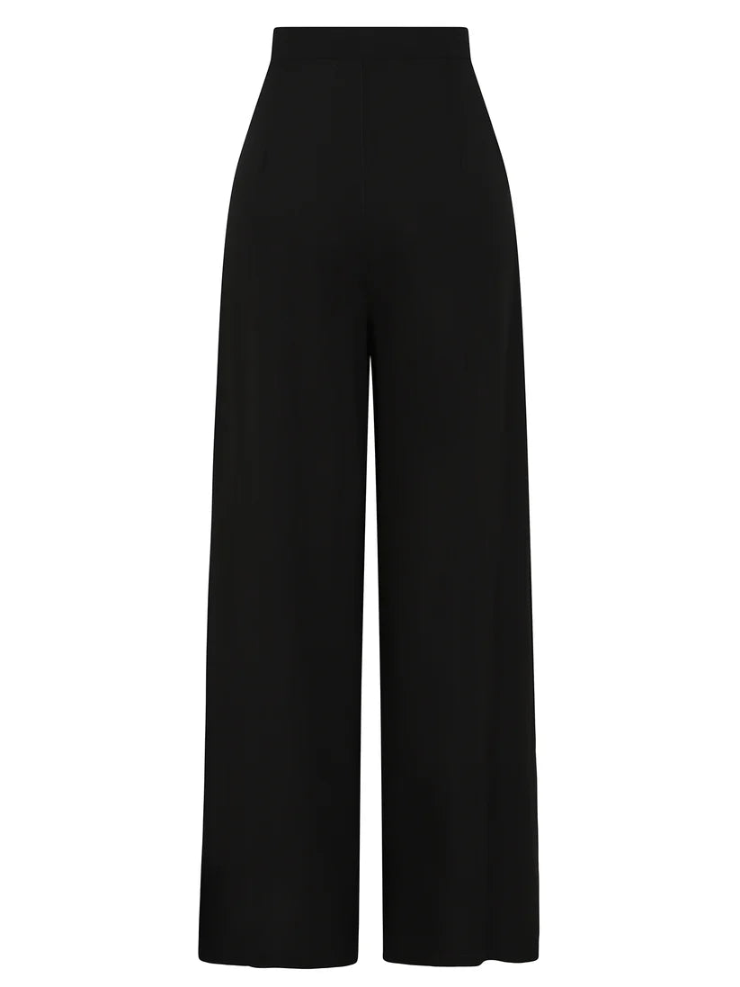 Sveva Wide Leg Trousers schwarz