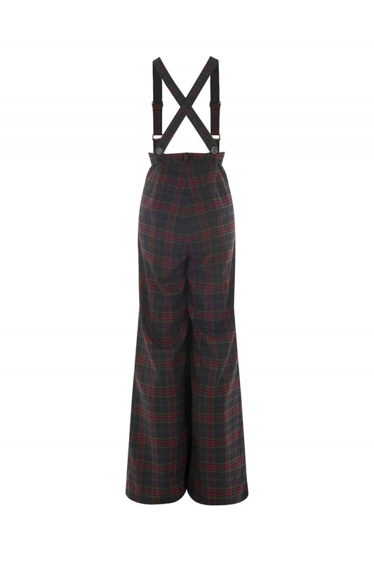 Glenda Hanna Check Swing Trousers - Plus Size