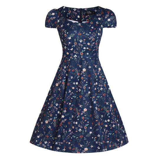 Vintage Blumen Claudia Kleid