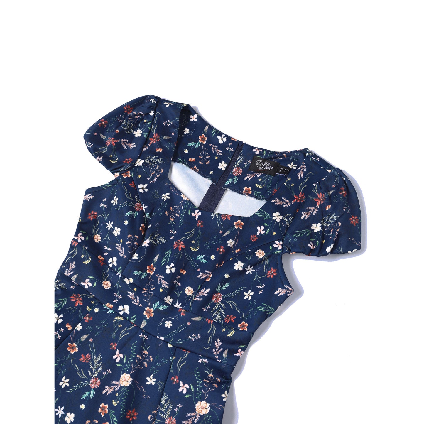Vintage Blumen Claudia Kleid