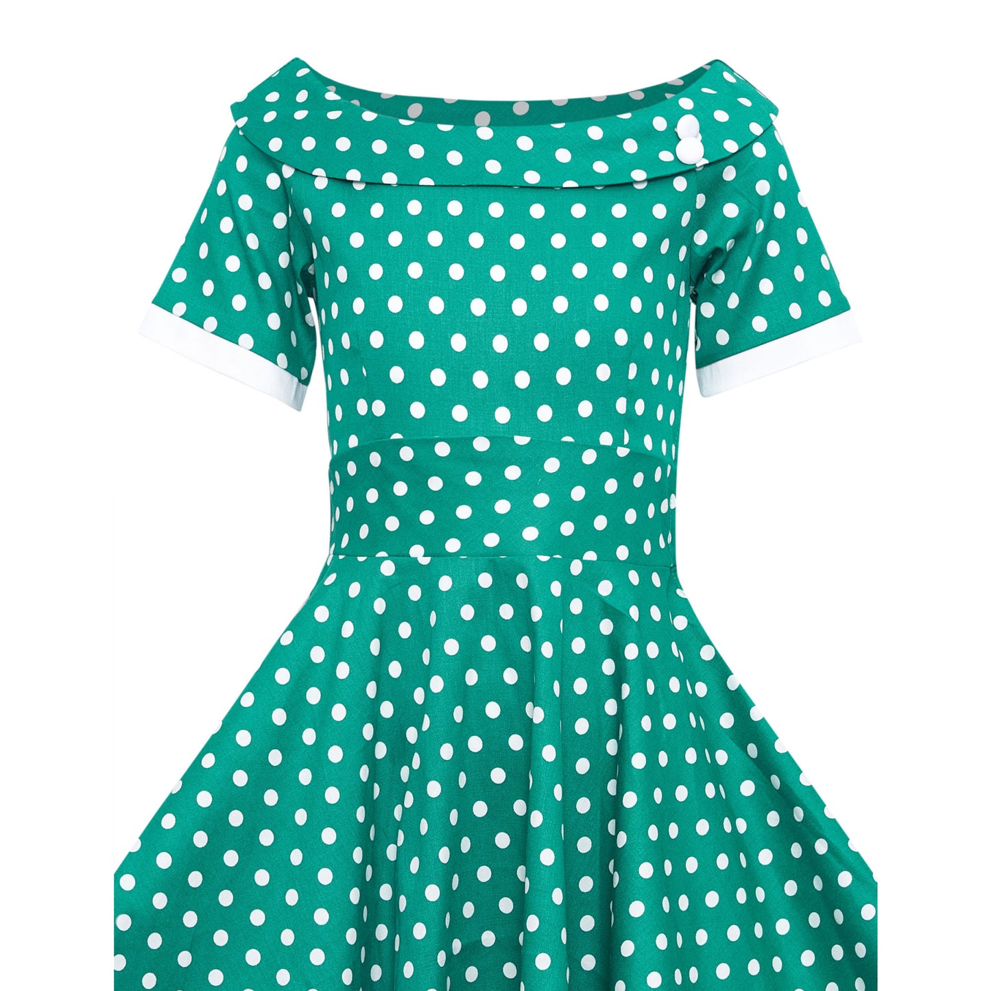 Kids Darlene Polka Kleid grün