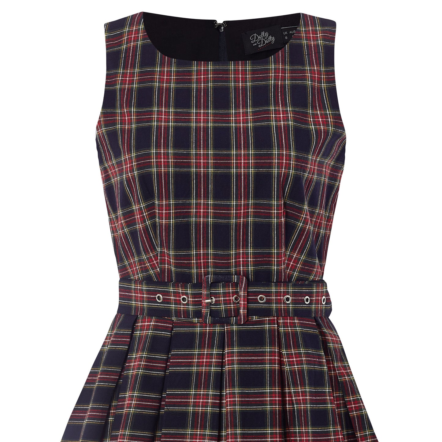 Retro Check Annie Kleid