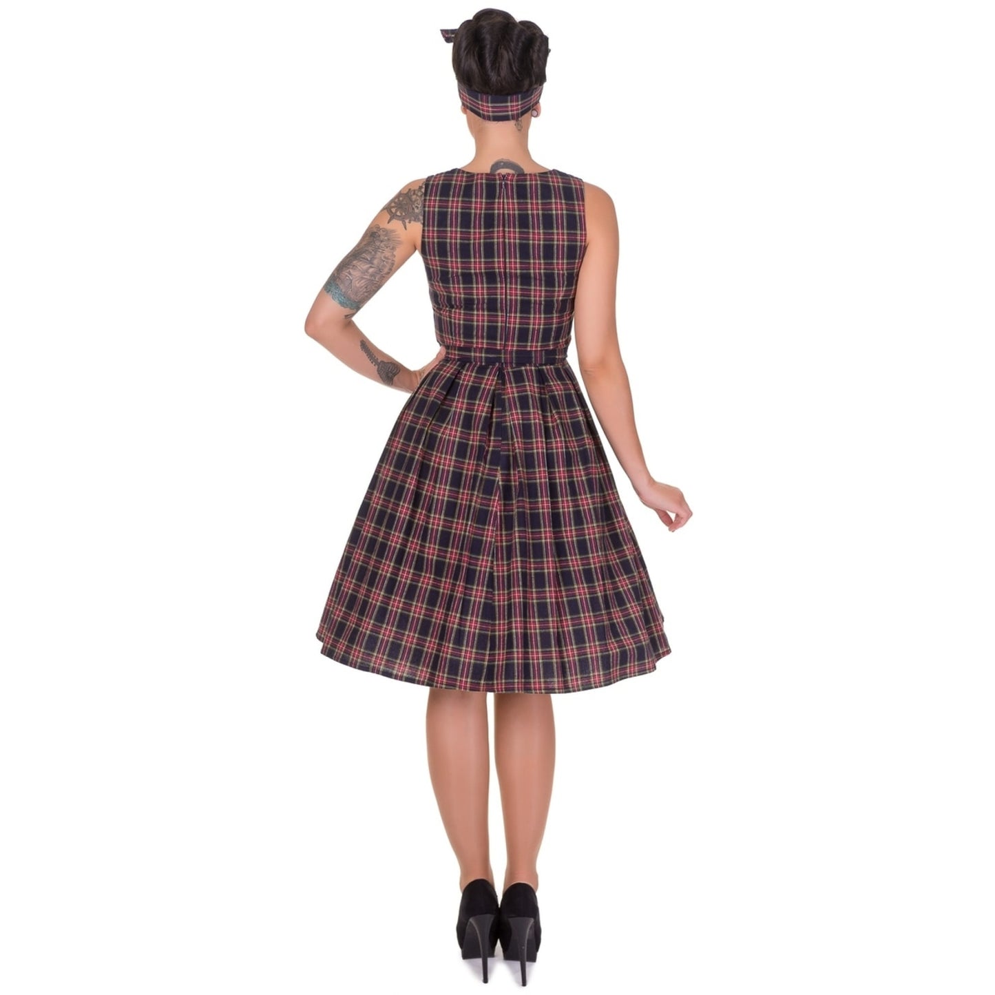 Retro Check Annie Kleid