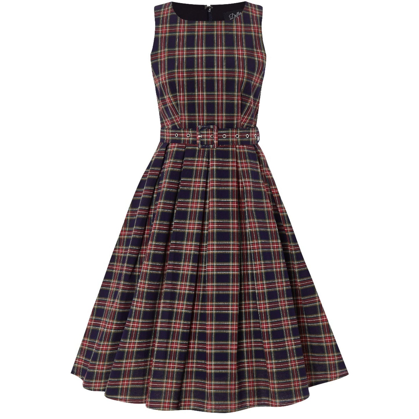 Retro Check Annie Kleid