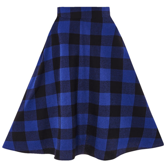 Joyce Rockabilly Tartan Rock blau