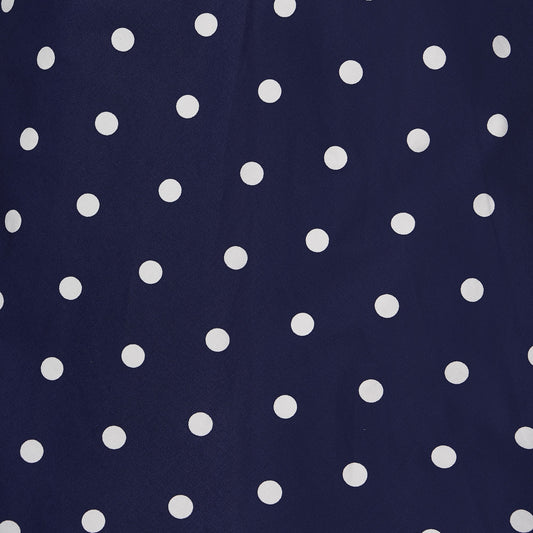 Rockabilly Big Polka Darlene Dress navy