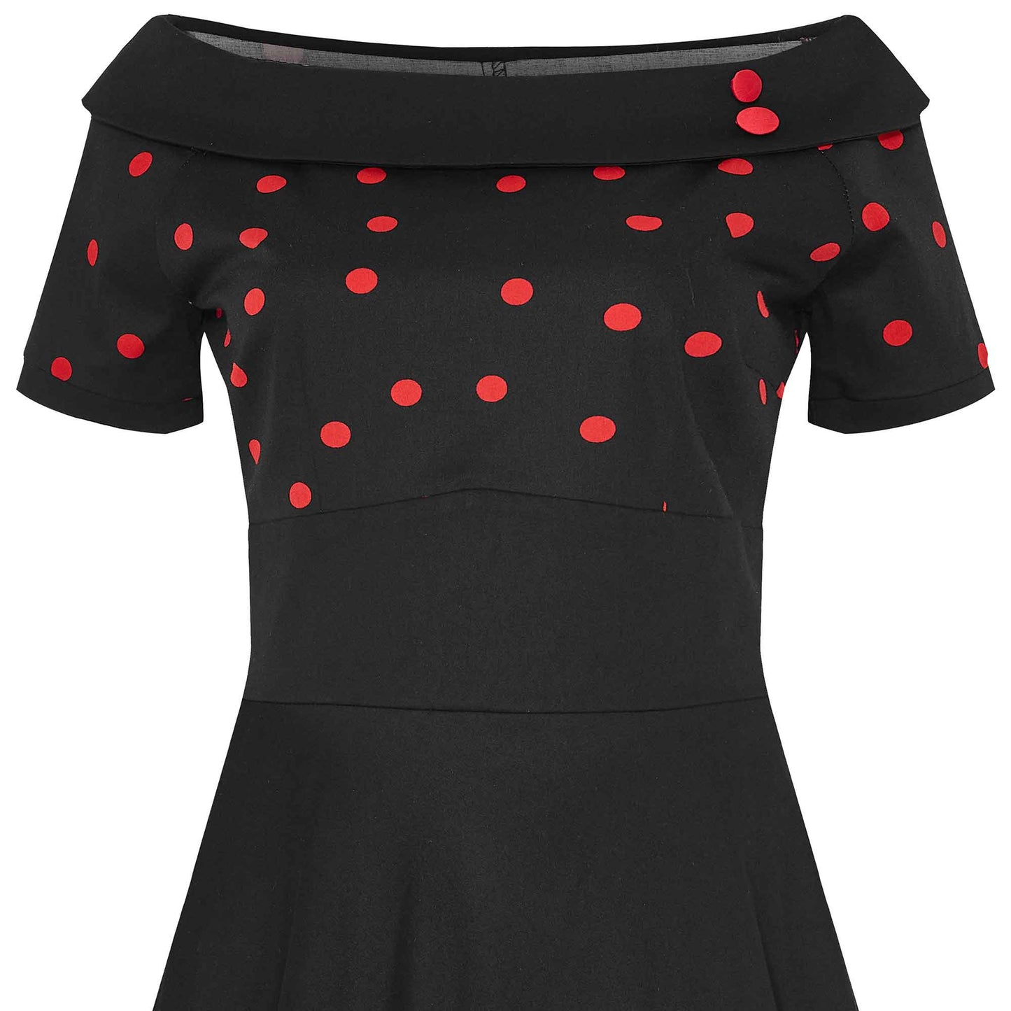 Polka Darlene Dress black-red