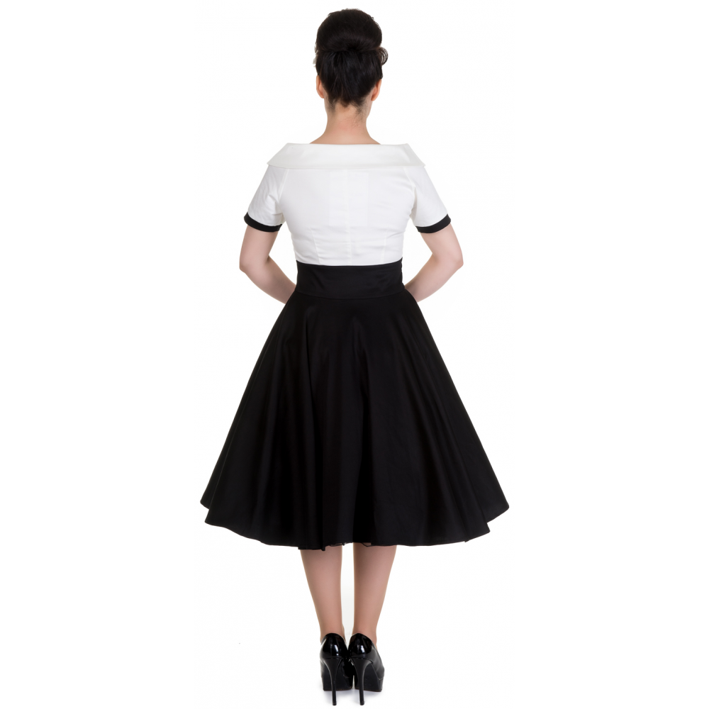 White & Black Darlene Dress