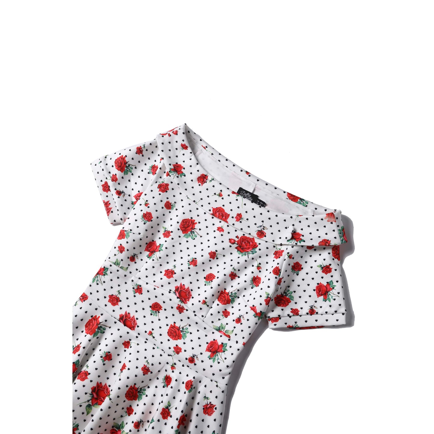 Red Roses & Black Hearts Darlene Dress