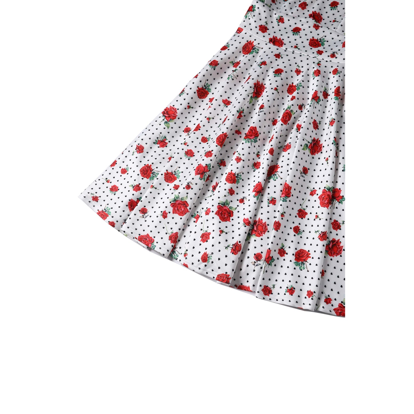 Red Roses & Black Hearts Darlene Dress
