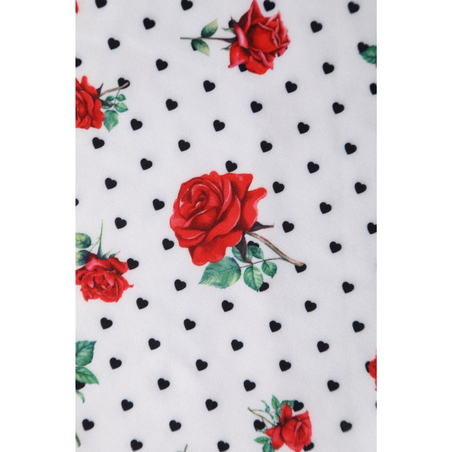 Red Roses & Black Hearts Darlene Dress