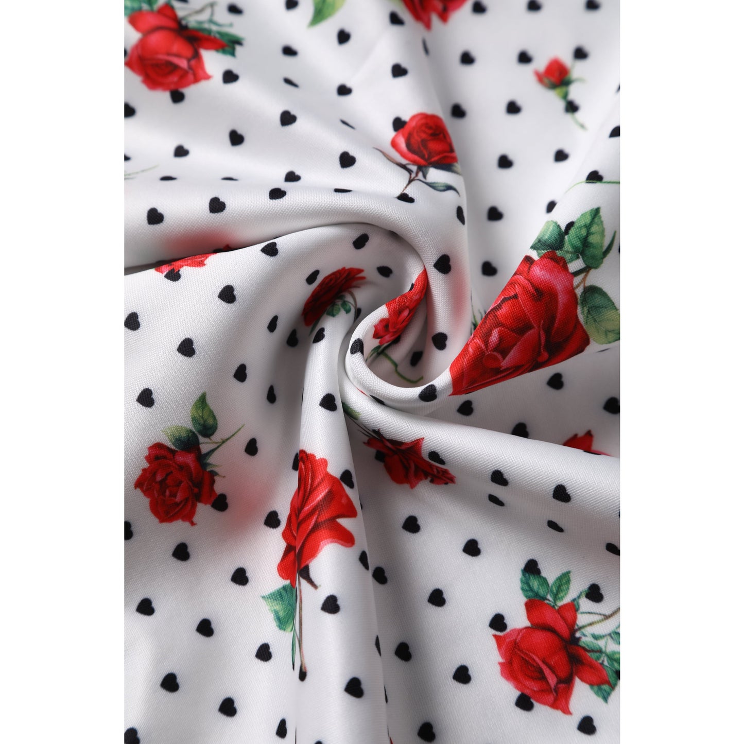 Red Roses & Black Hearts Darlene Dress