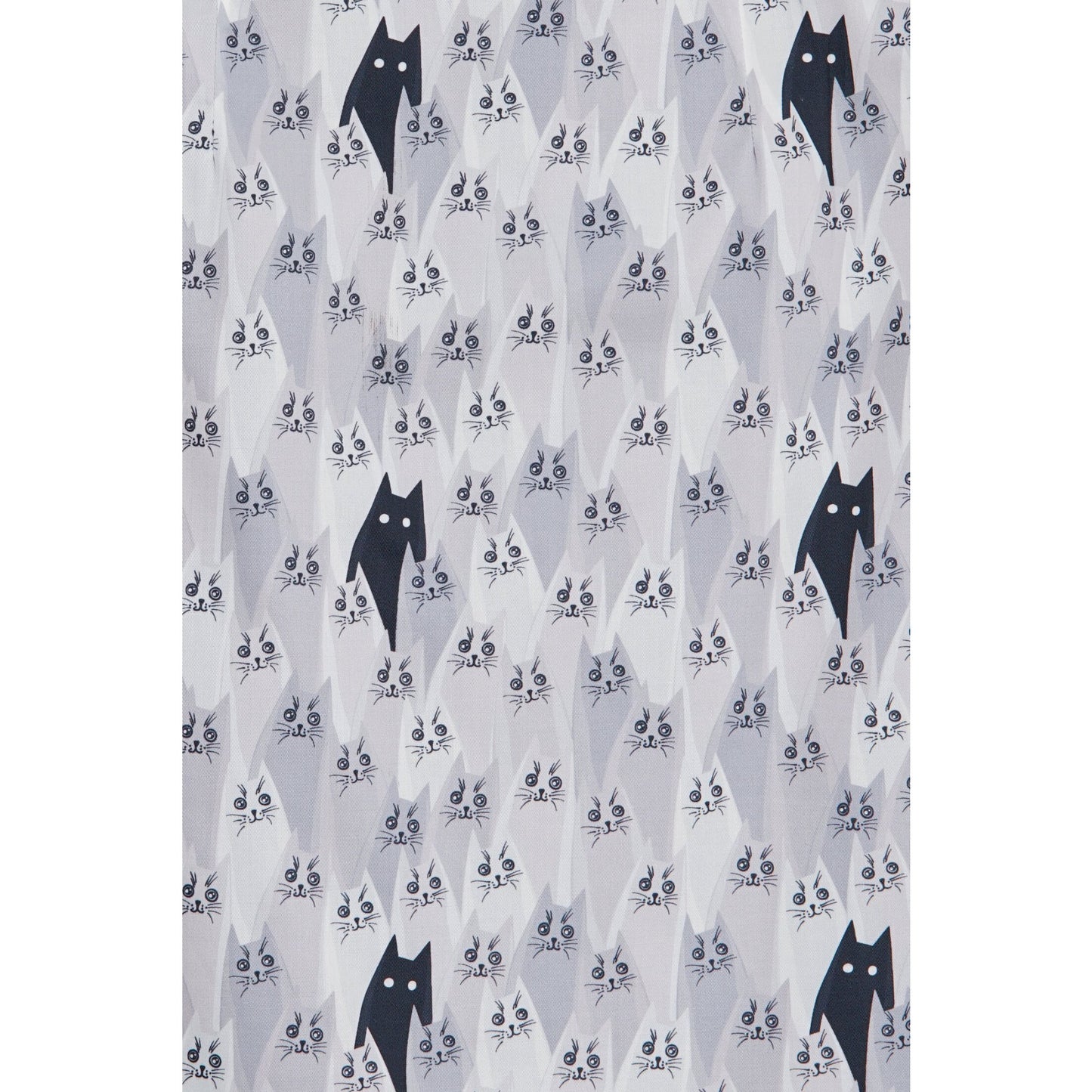 Vintage Cat Print Pencil Skirt