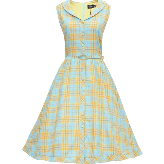 Maverick Blue Check Luxury Dress