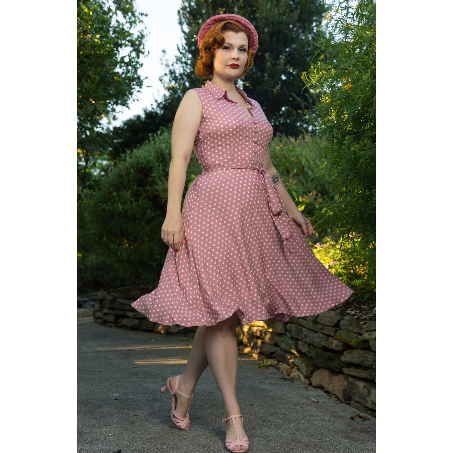 Poppy Polka Dress