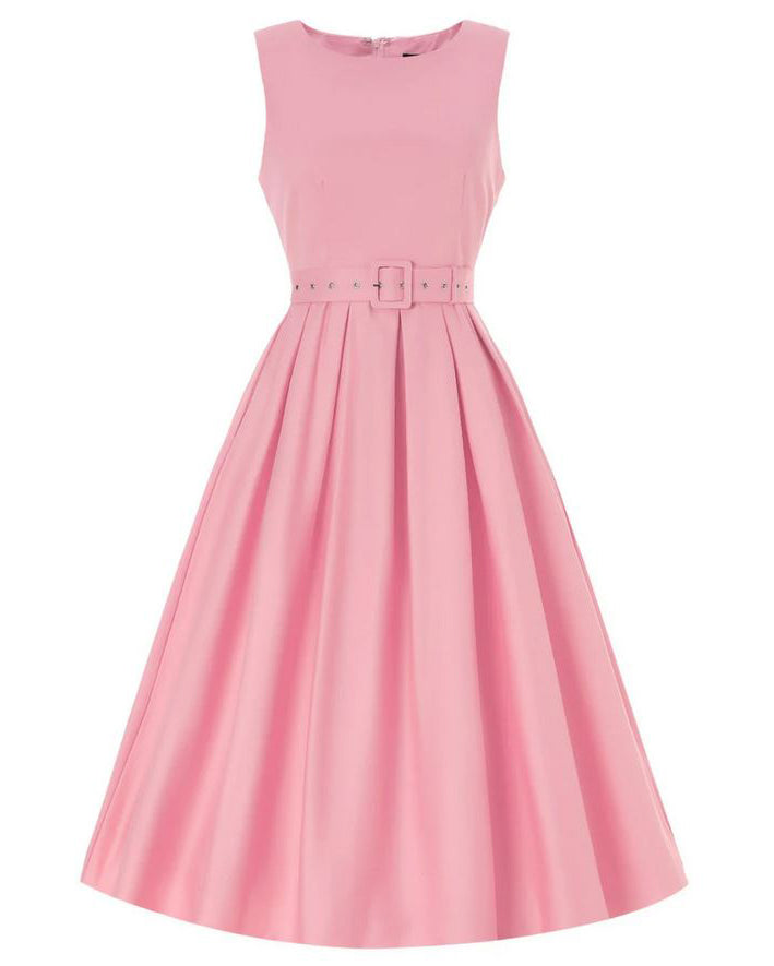 Helen Classic 50s Dress light pink - Retro Kleid mit Punkten