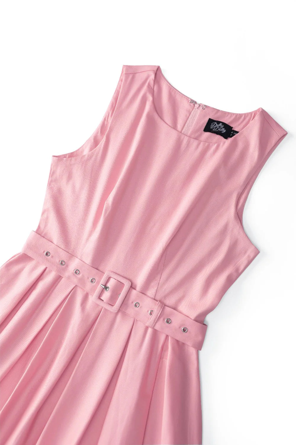 Helen Classic 50s Dress light pink - Retro Kleid mit Punkten