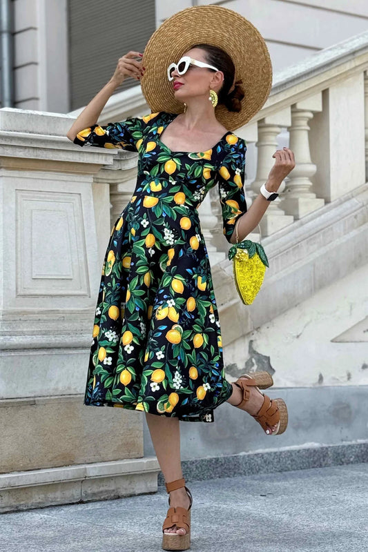 Scarlett Lemon Zitronen-Kleid