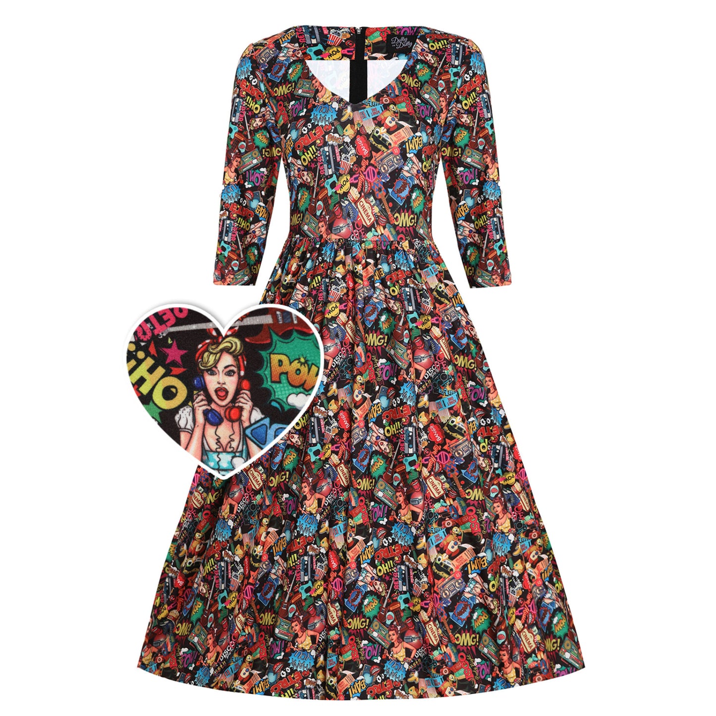 Billie PopArt Comic Kleid