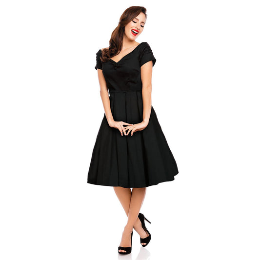 Lily Off Shoulder Dress uni black