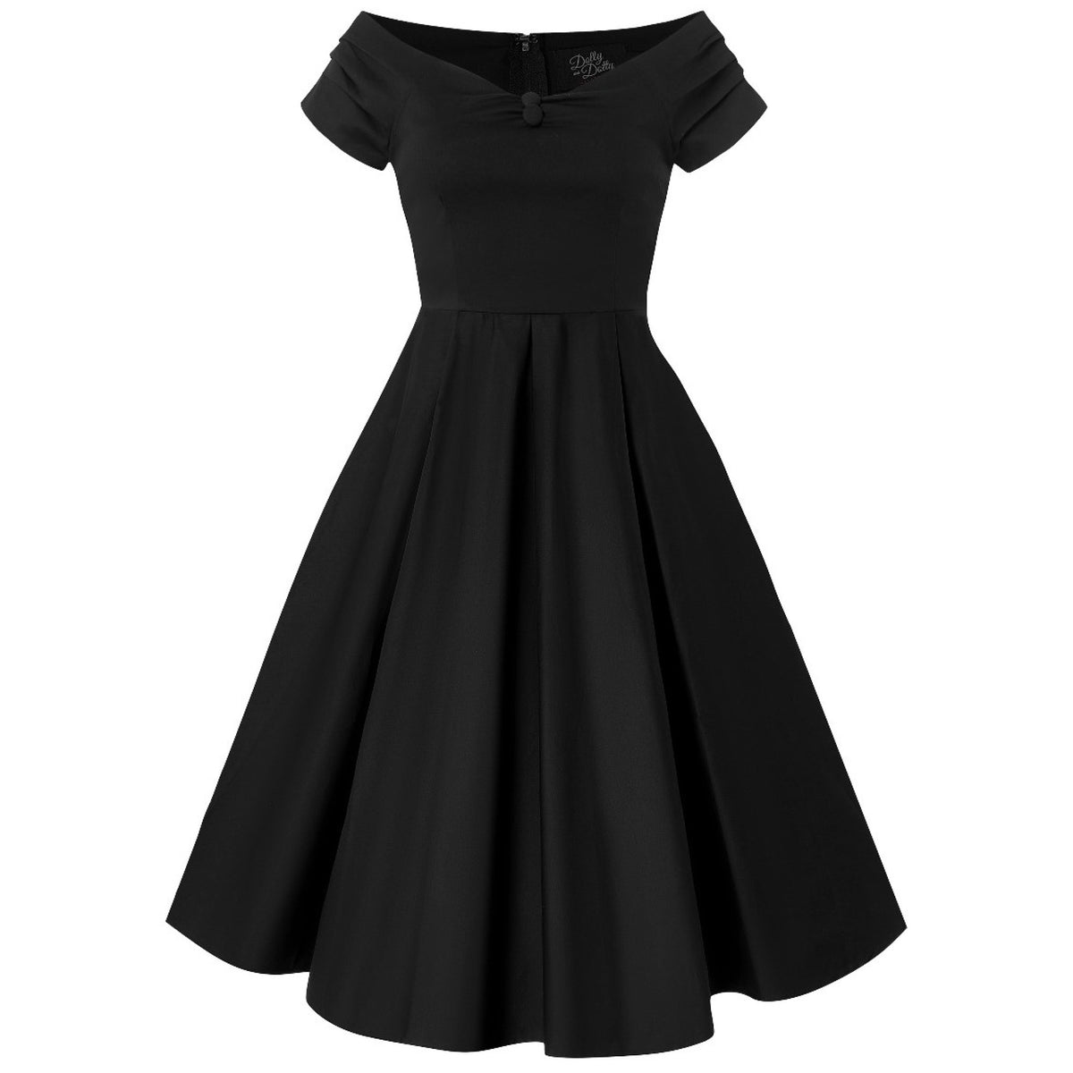Lily Off Shoulder Dress uni black