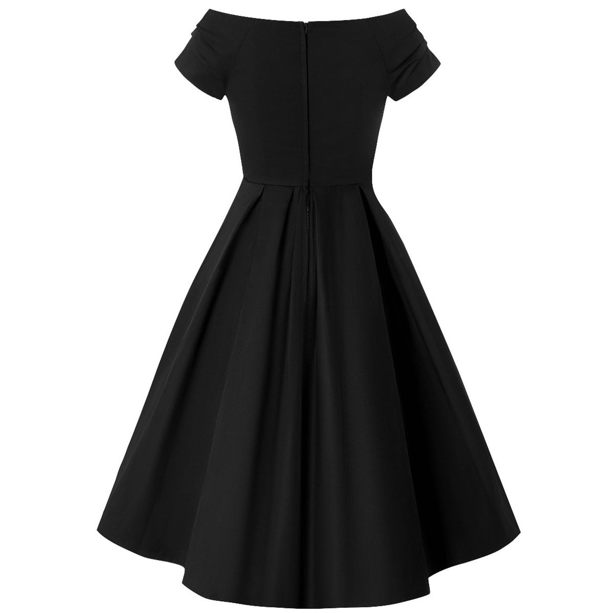 Lily Off Shoulder Dress uni black