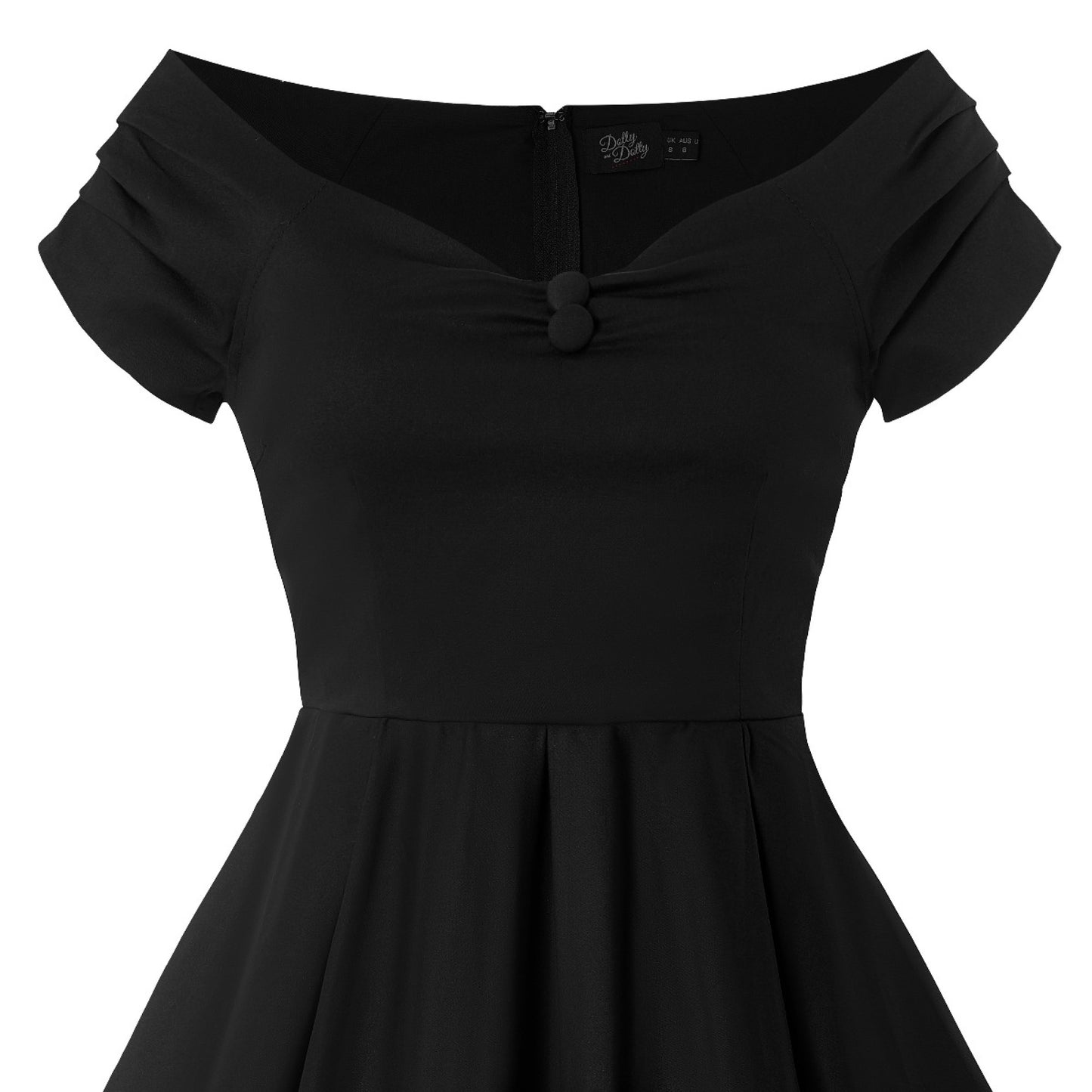 Lily Off Shoulder Dress uni black