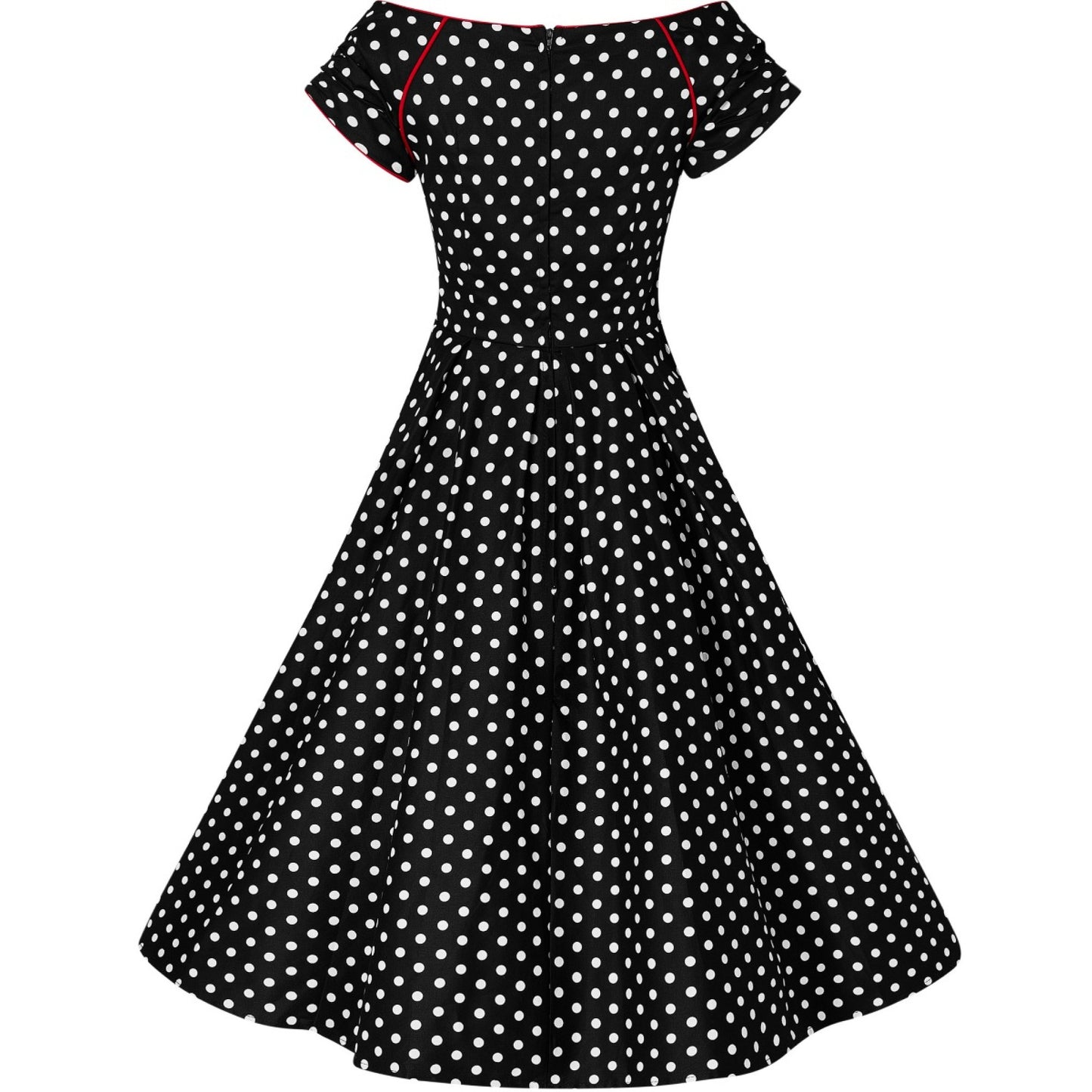 Black Polka Lily Dress