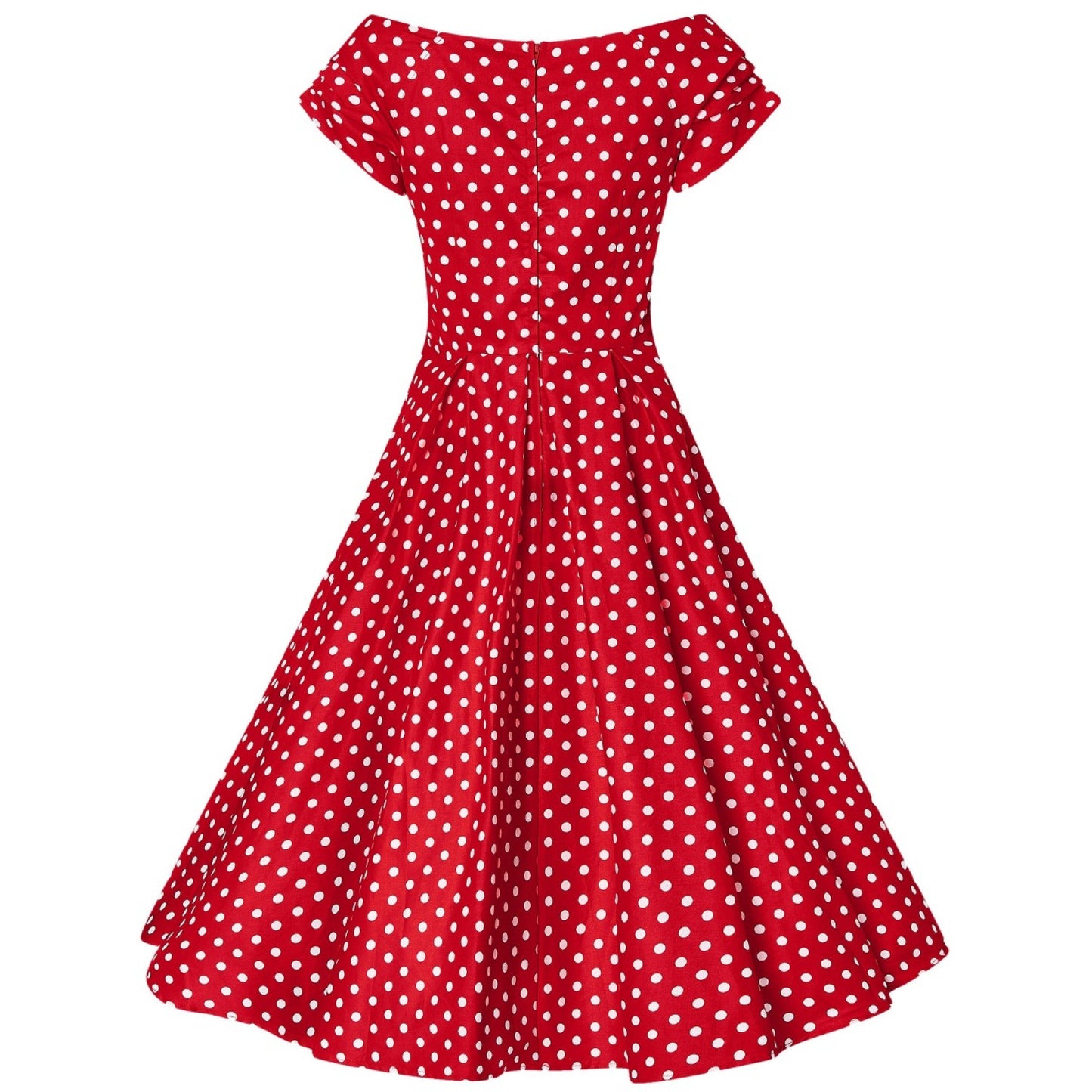 Red Lily Polka Kleid mit kleinen Punkten