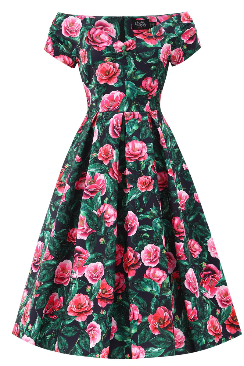 Pink Camellia Kleid