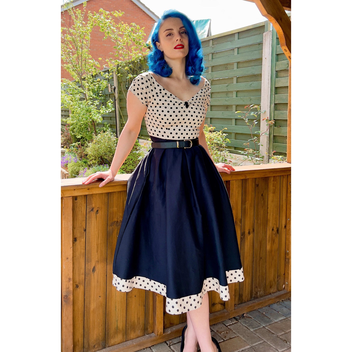 Cream Polka Lily Dress