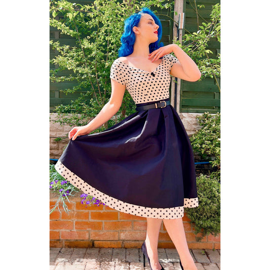 Cream Polka Lily Dress