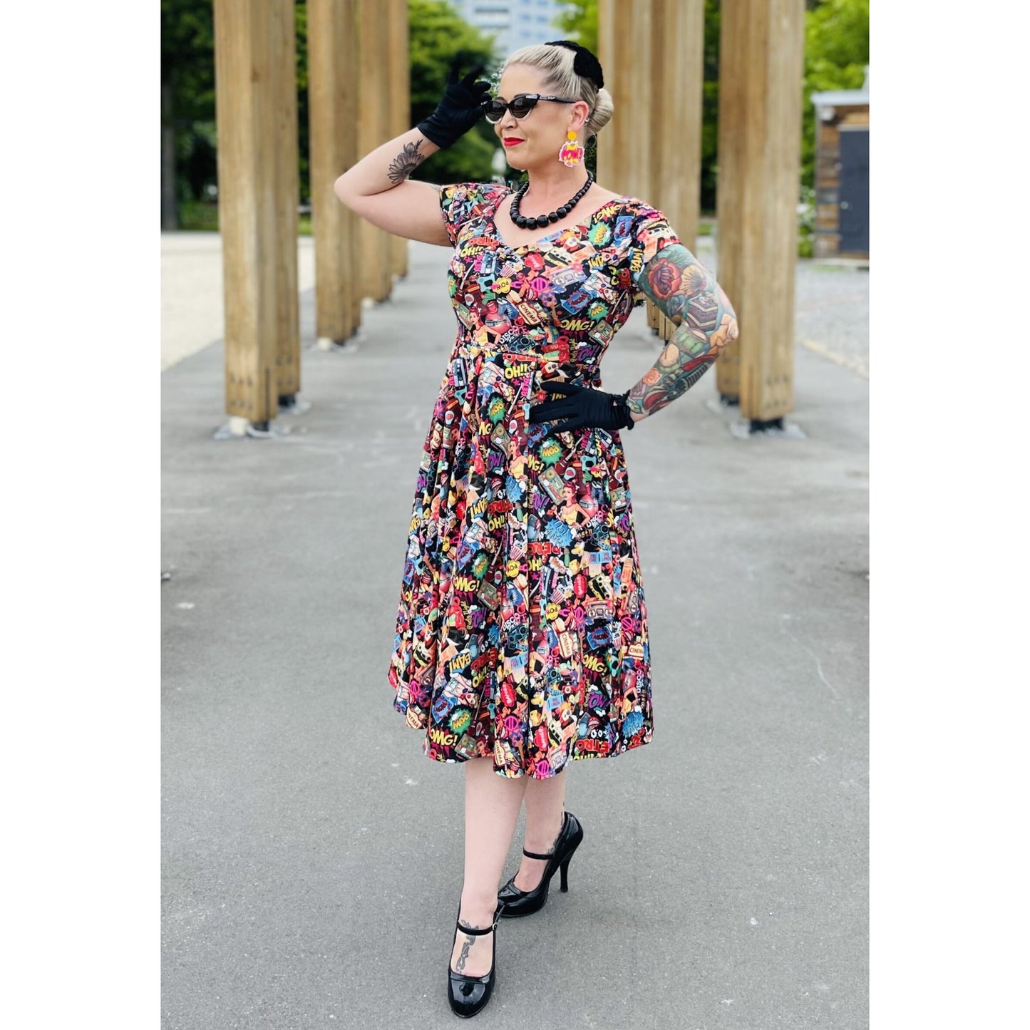 Pop Art Comic Lily Kleid