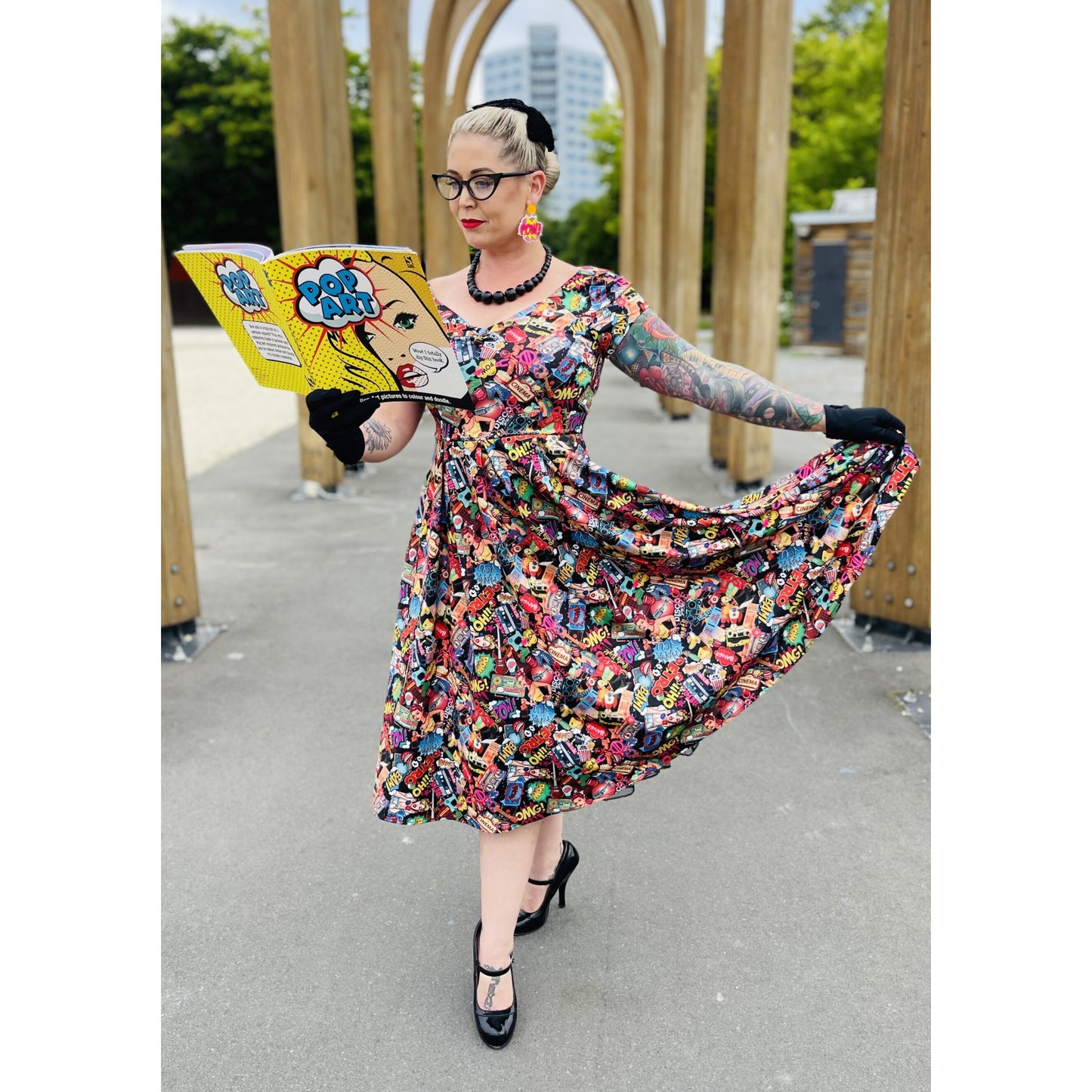 Pop Art Comic Lily Kleid